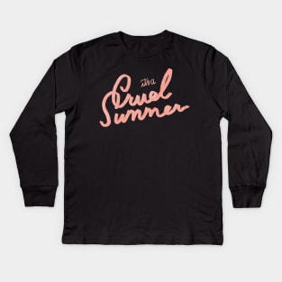 Taylor Swift Cruel Summer Kids Long Sleeve T-Shirt